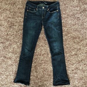 America’s eagle sequin skinny kick jeans